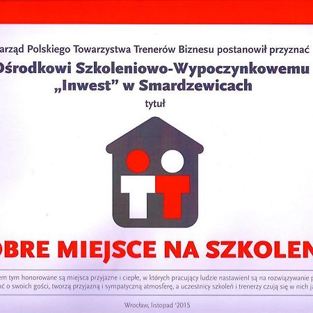 Inwest Osrodek Szkoleniowo-Wypoczynkowy Smardzewice Exterior foto